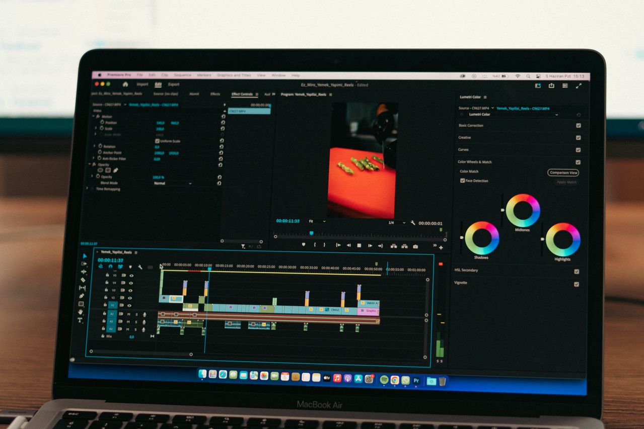 Video editing software used for AI-generated video production